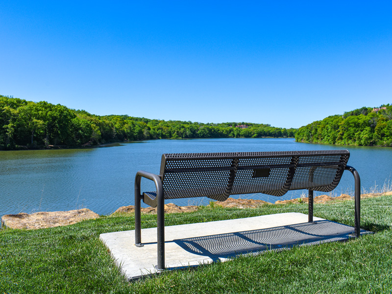 Photo of a Bench overlooking Shadow Lake