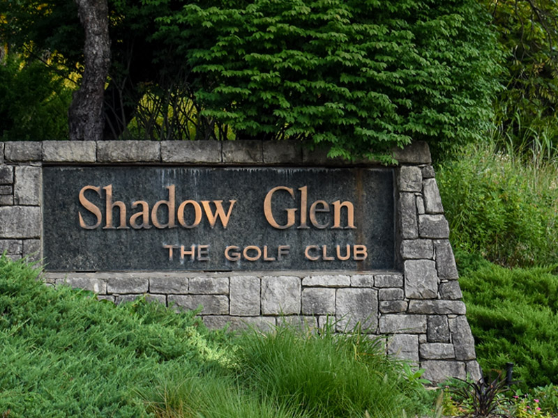 Shadow Glen Golf Club Sign